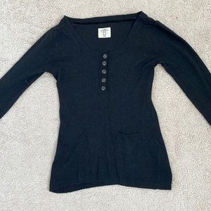 Long sleeved black sweater